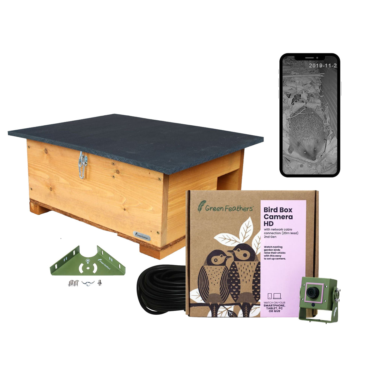 4MP 25fps Wired Network Hedgehog Box HD Camera Pack (2nd Gen) House - English Country Gardens