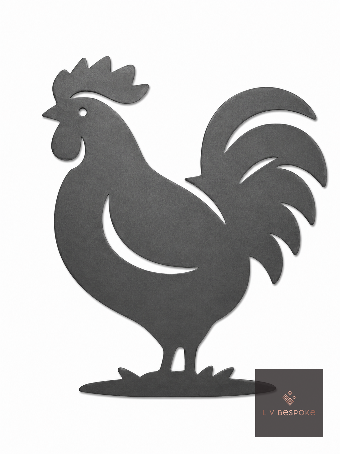 Individual Plant Support Stakes | Handcrafted Steel Cockerel - English Country Gardens