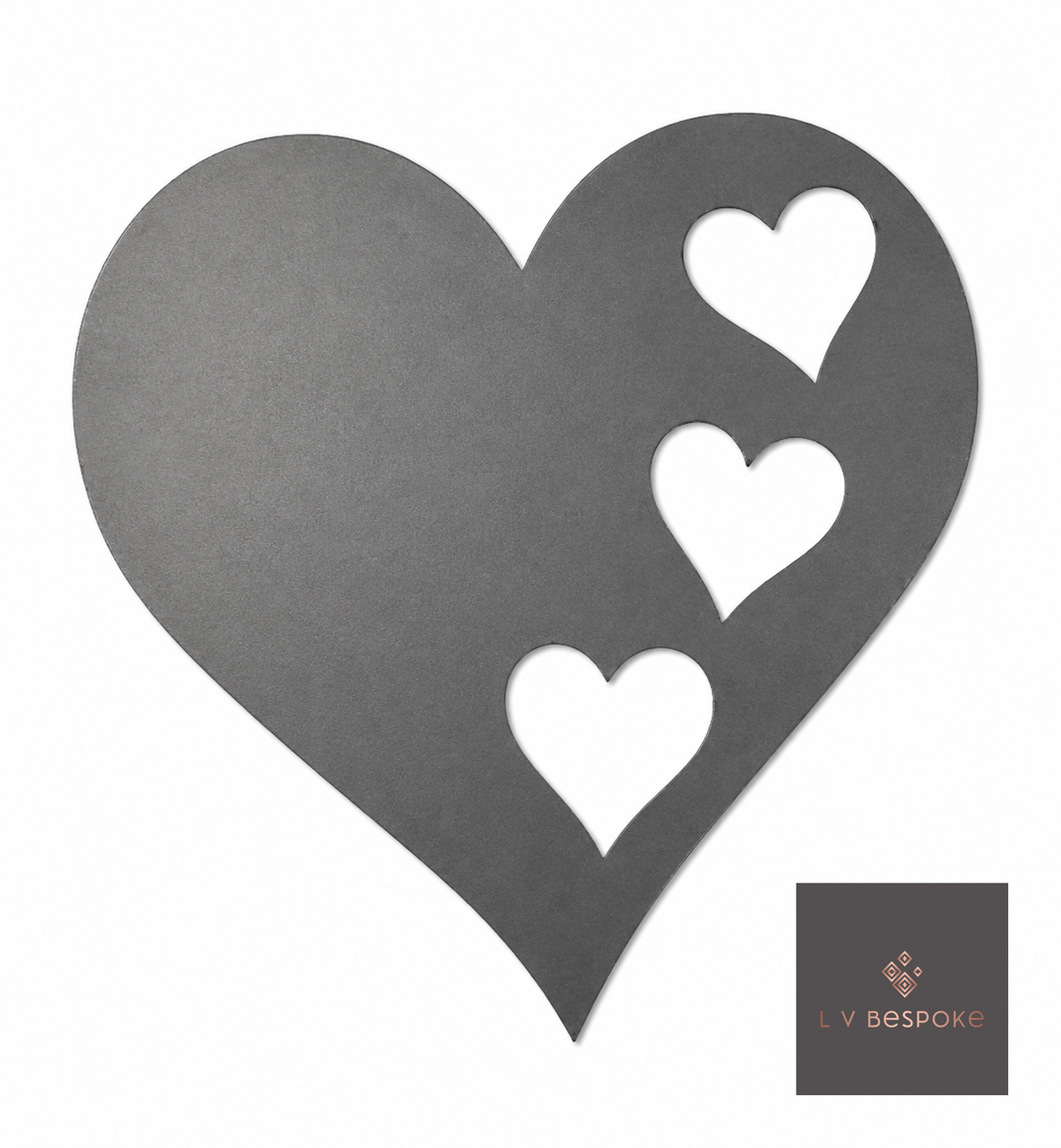 Individual Plant Support Stakes | Handcrafted Steel Heart - English Country Gardens
