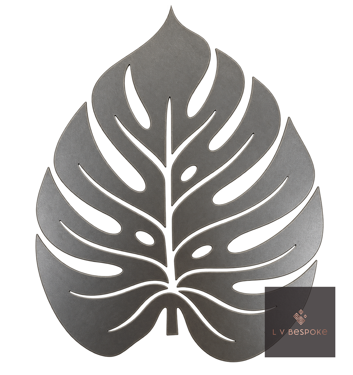 Short Mixed Floral Garden Stakes | Handcrafted Steel Monstera Leaf - English Country Gardens