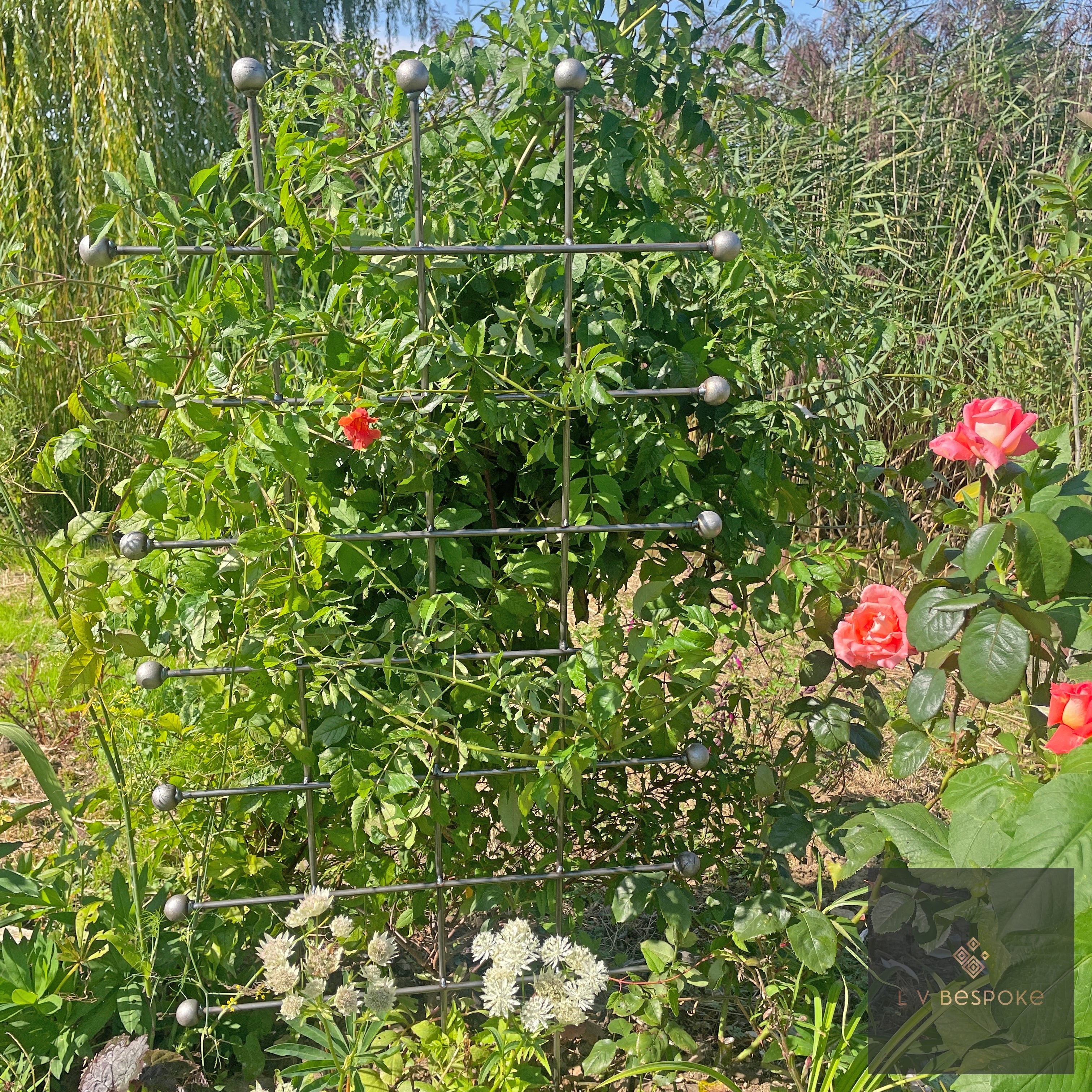 Steel Trellis Panel | Handcrafted Garden Structure - English Country Gardens