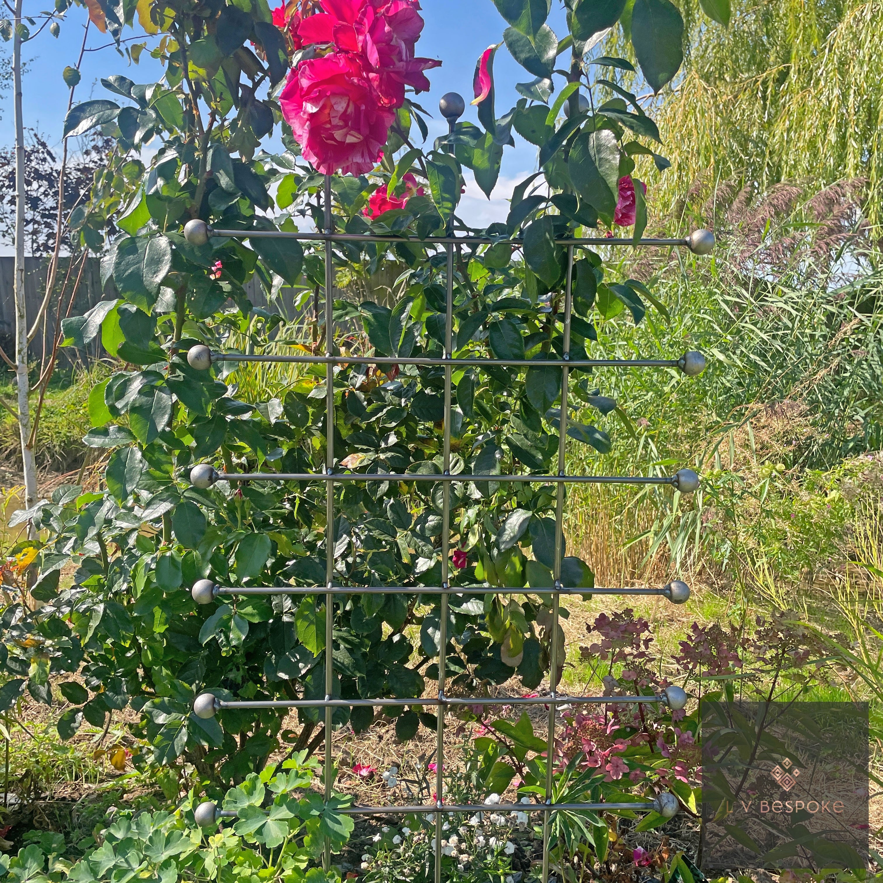 Steel Trellis Panel | Handcrafted Garden Structure