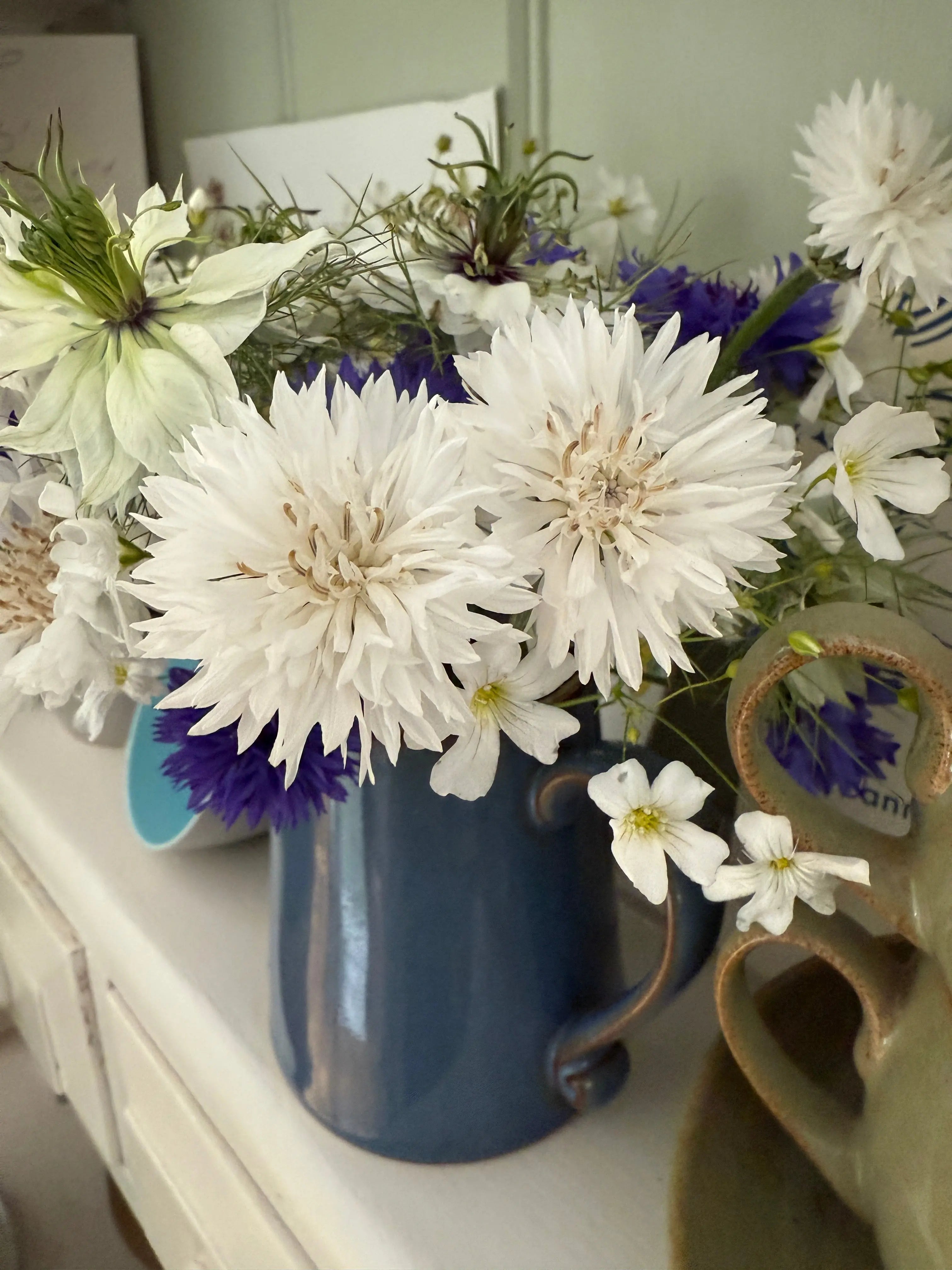 Cornflower Snowman