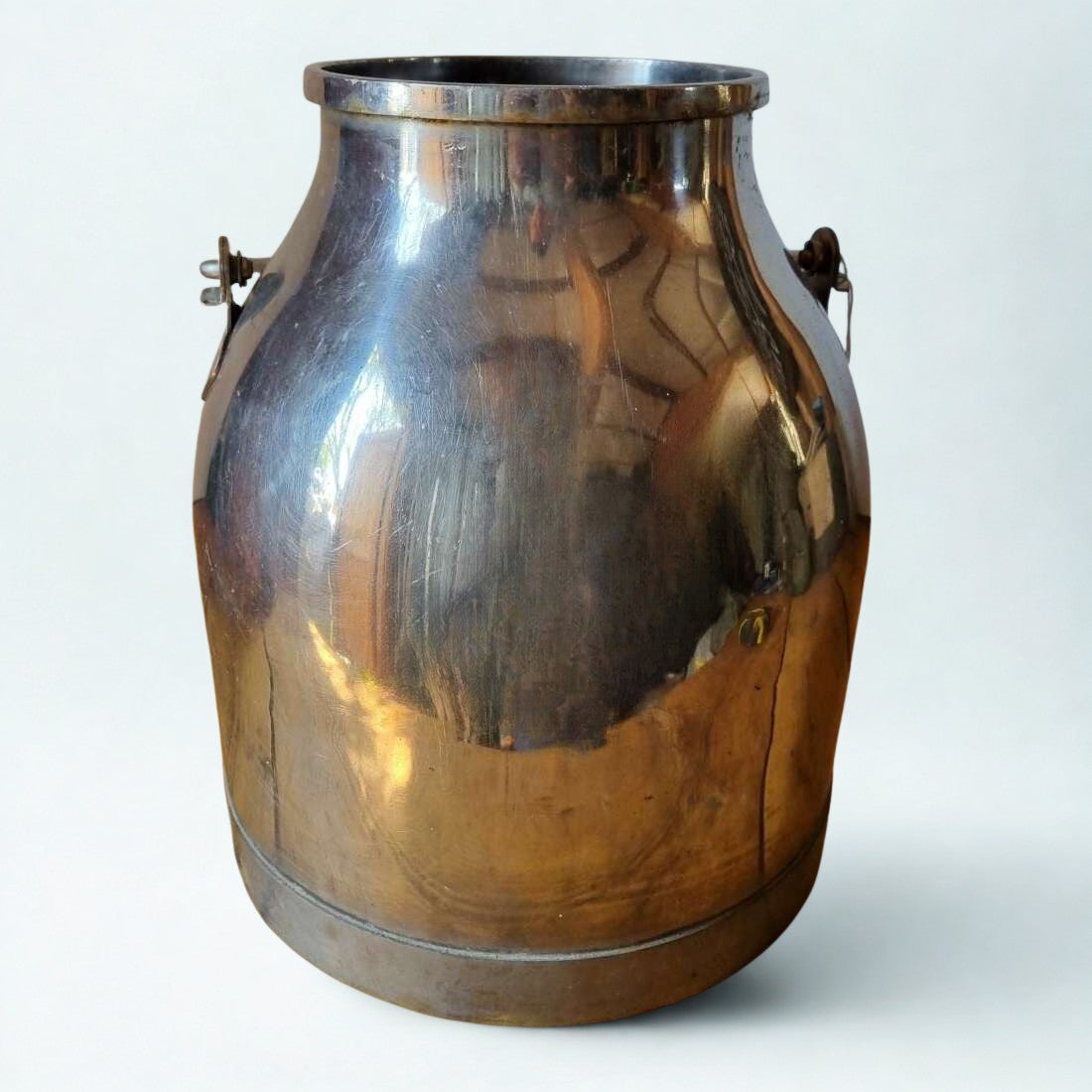 VINTAGE STAINLESS STEEL MILKING CHURN