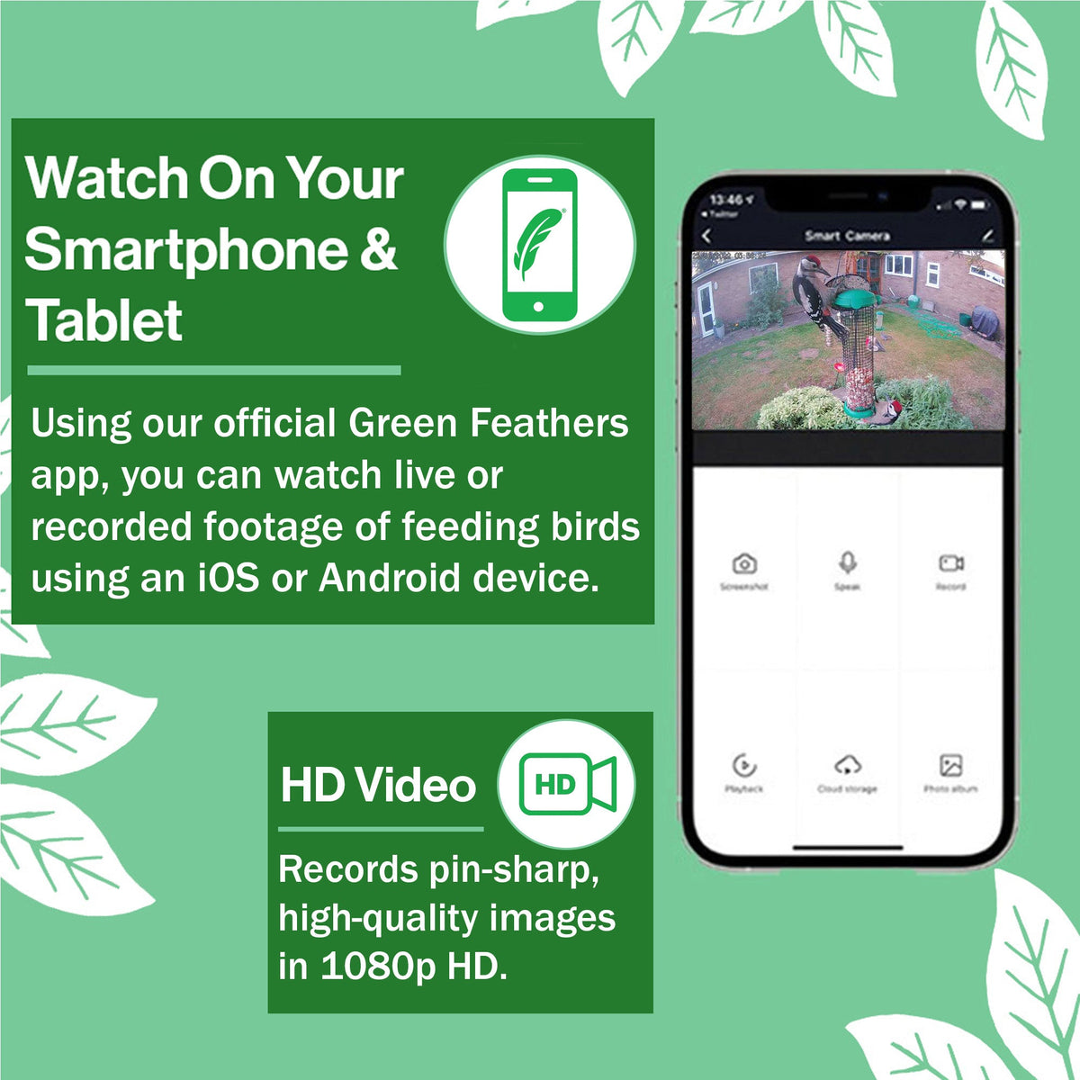WiFi Bird Feeder HD Camera Pack - English Country Gardens
