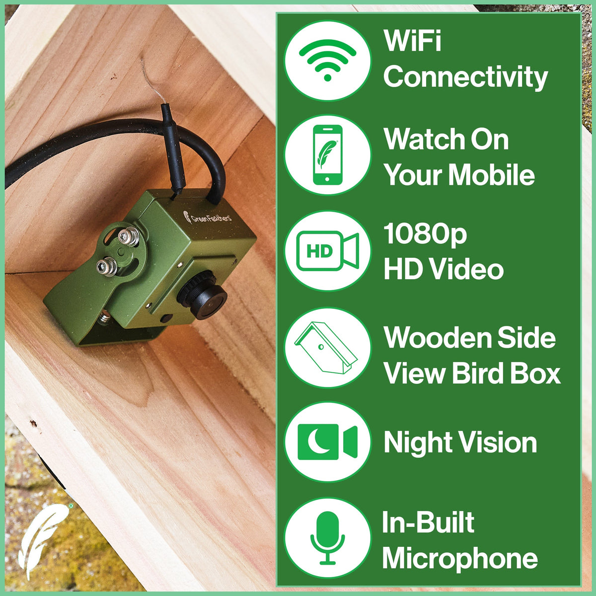 WiFi Side View Bird Box Camera Complete Pack - English Country Gardens