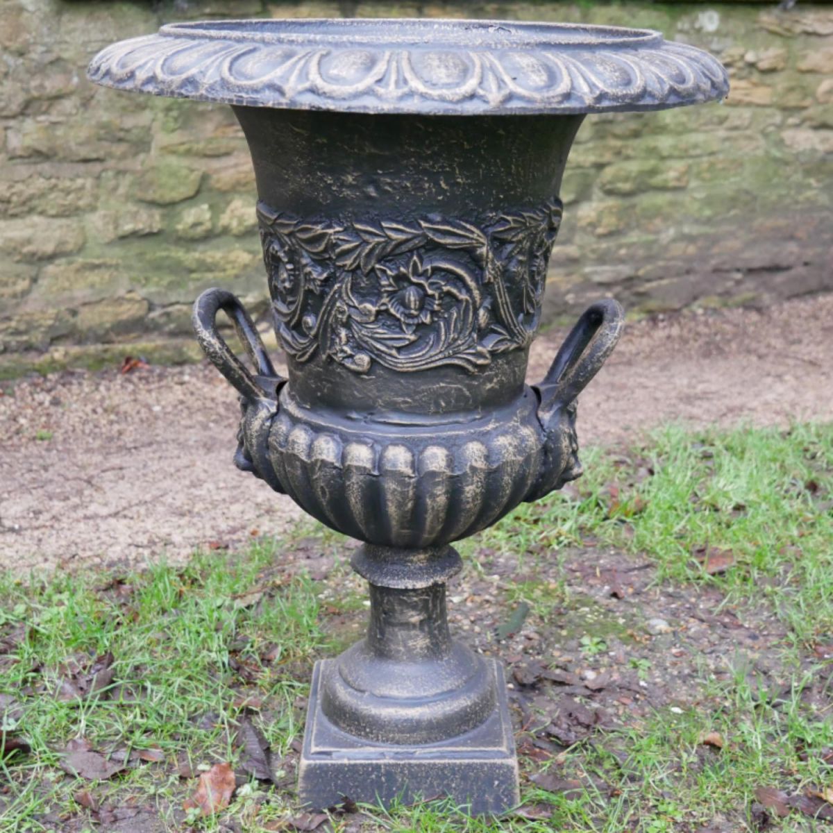 Cast Iron Bronze Urn