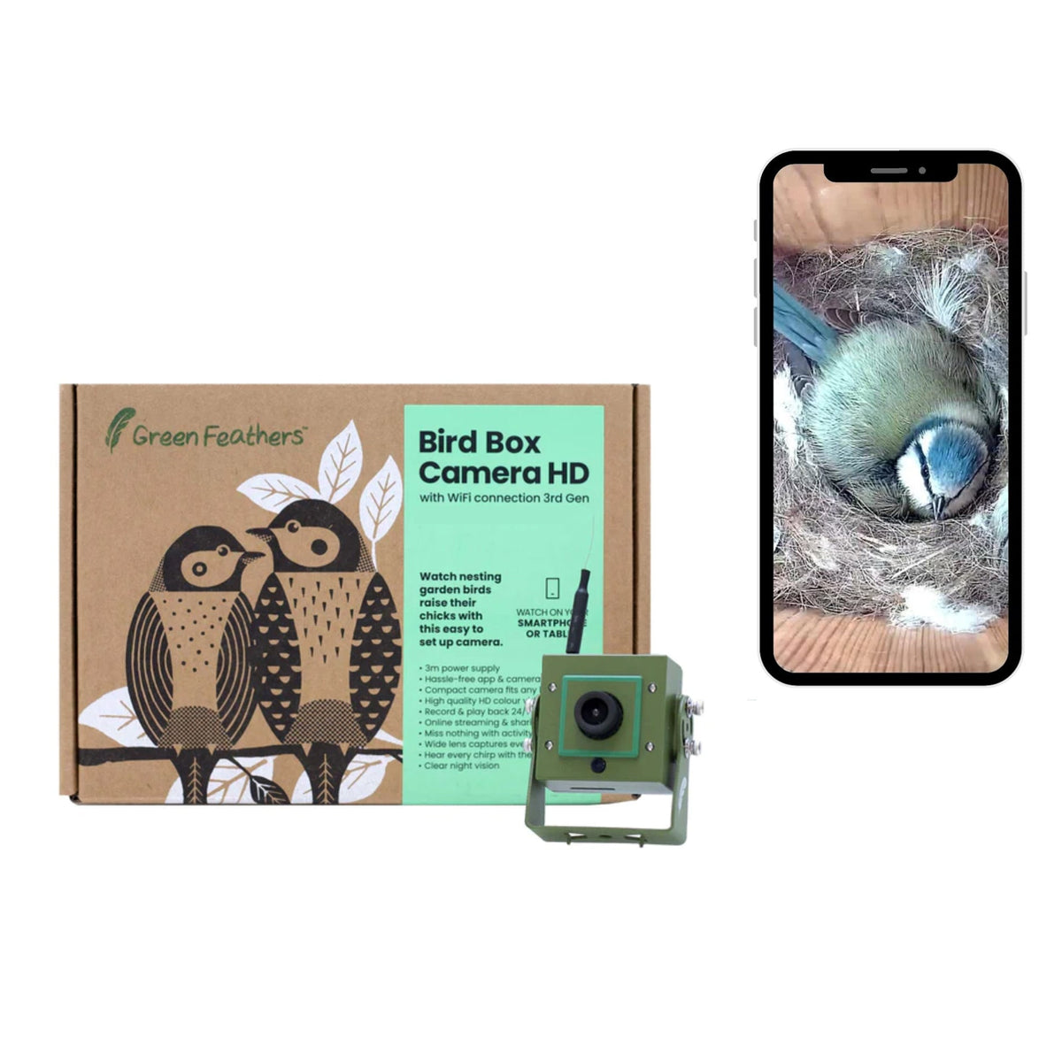 WiFi HD Camera for Bird Box & Wildlife Habitats - English Country Gardens