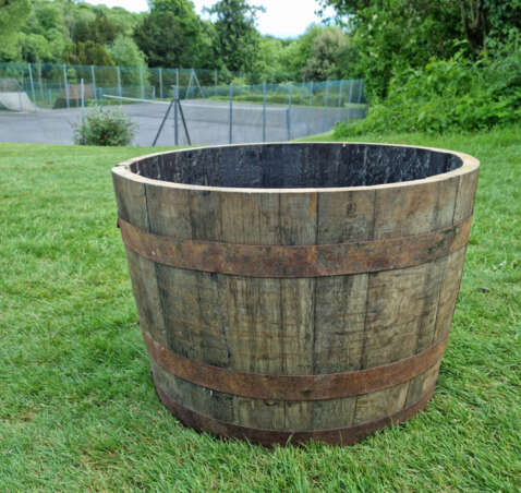 Half Oak Whisky Barrel