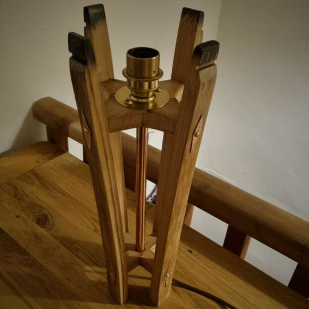 whisky barrel stave lamp without bulb