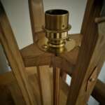 whisky barrel stave lamp holder