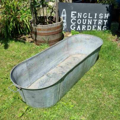 5ft vintage galvanised bath