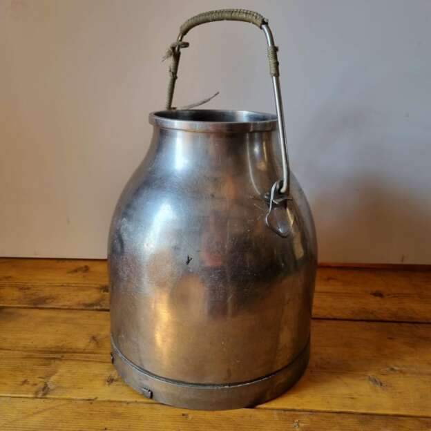 stainless steel milking buckect churn pail 1 of 2